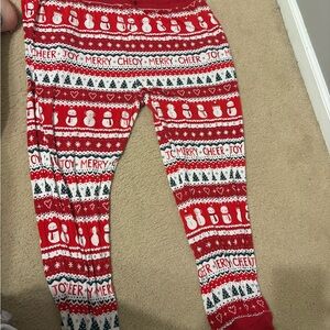 Little Sleepies Red and White Pajama Pants